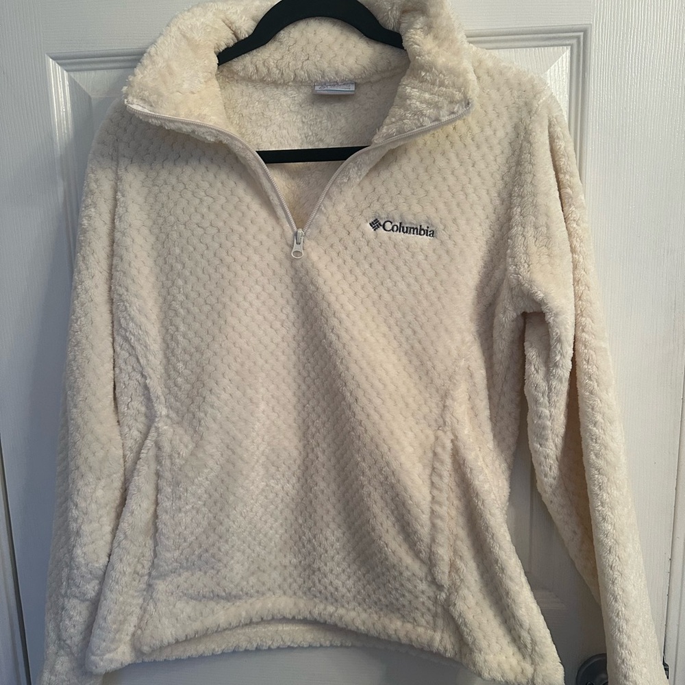 Columbia size M waffle quarter zip sweater